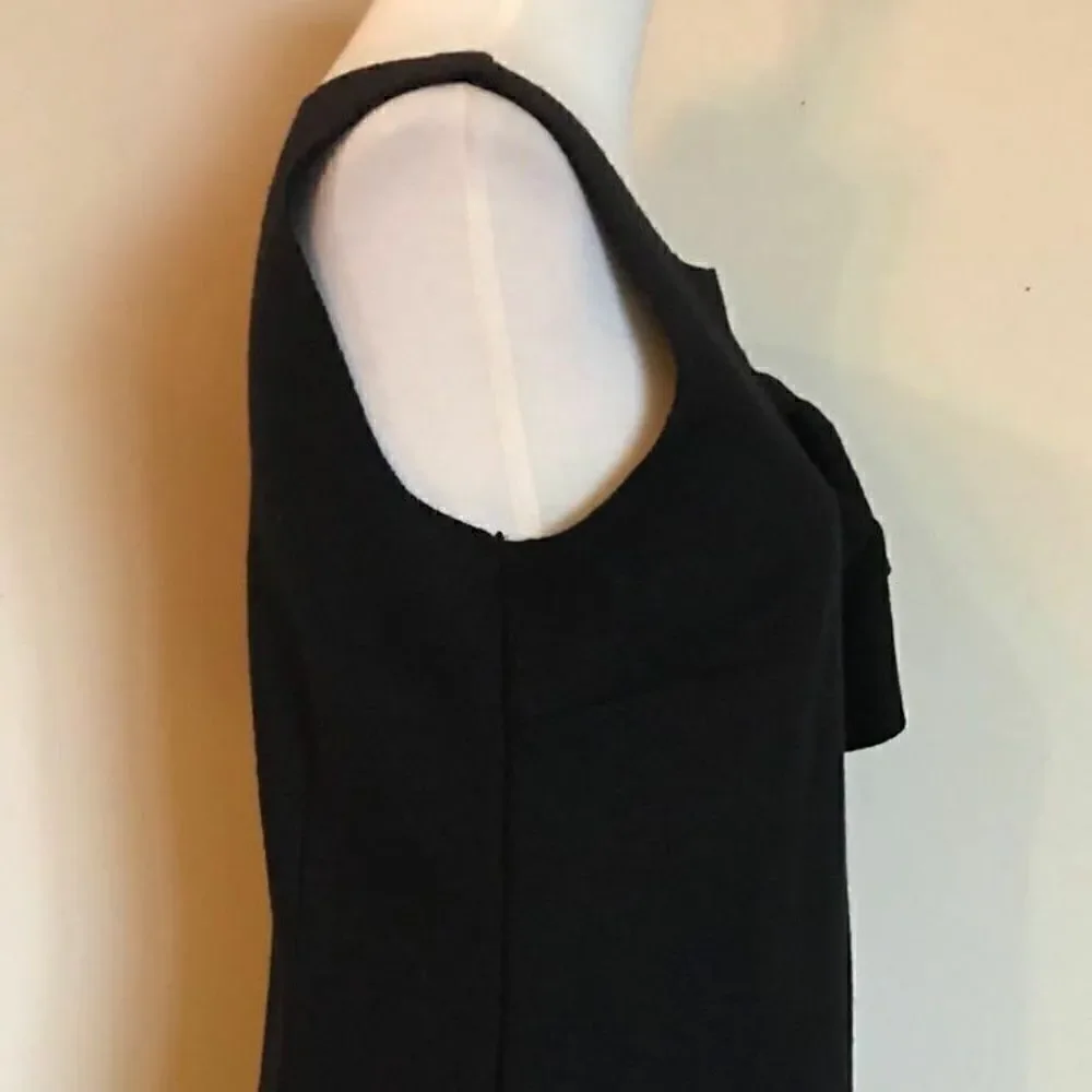 J Crew Black Wool Sheath Dress - Sz 2 - Picture 12 of 12